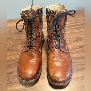 Leather Combat "Bonnie 2
Tactic" Boots by Bed Stu. Handmade in Mexico